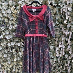 Miss Candy Floss Plaid Dress